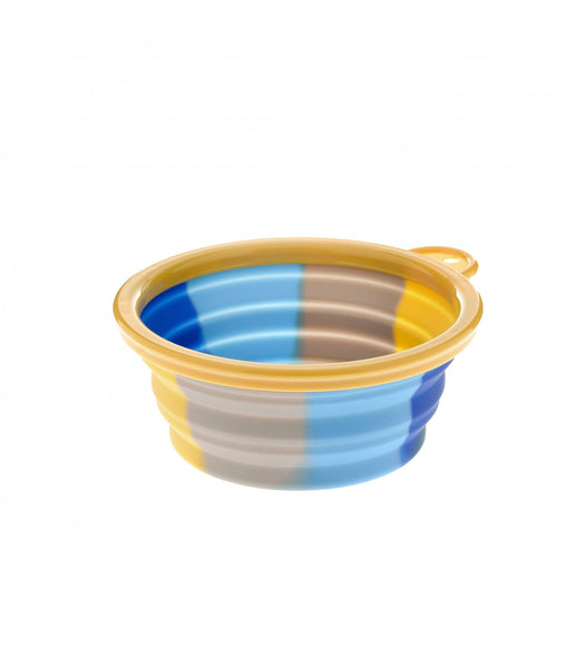 Castron silicon pliabil pentru caini Rainbow Galben