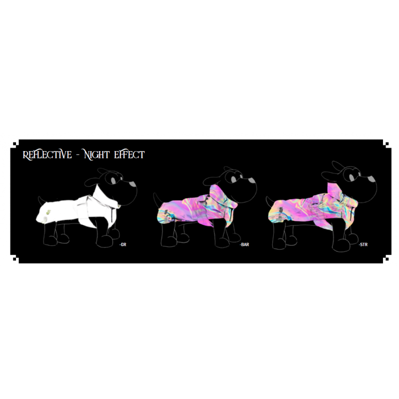 Ferribiella Pelerina Illusion Reflective Albastru Portocaliu