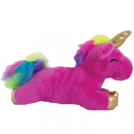 Jucarie Plus Unicorn cu sunet 15cm Roz