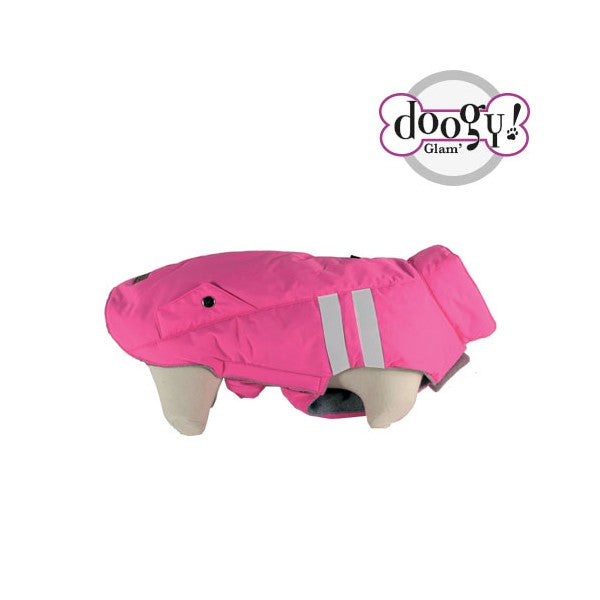 Doogy Haina reflectorizanta roz pentru caini