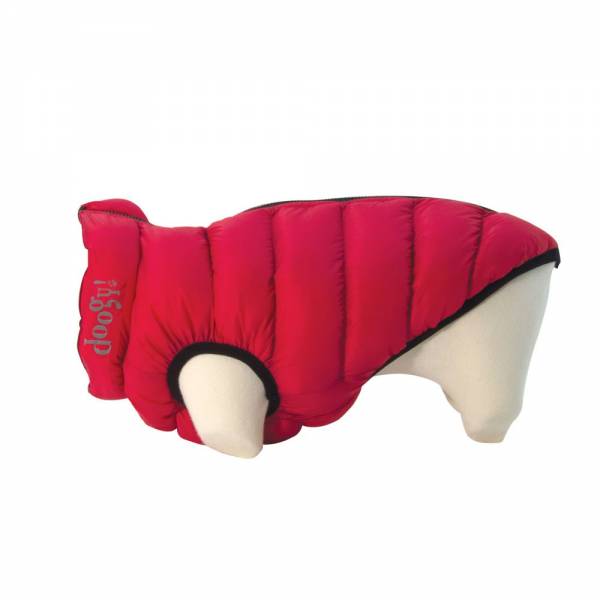 Doogy Haina Reversibila Lighty Rosu/Negru pentru caini