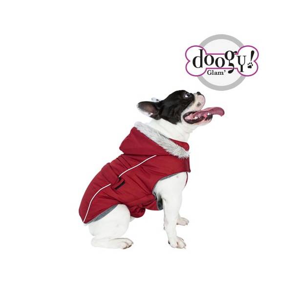 Doogy Geaca Softy Rosie cu gluga pentru caini Bulldog