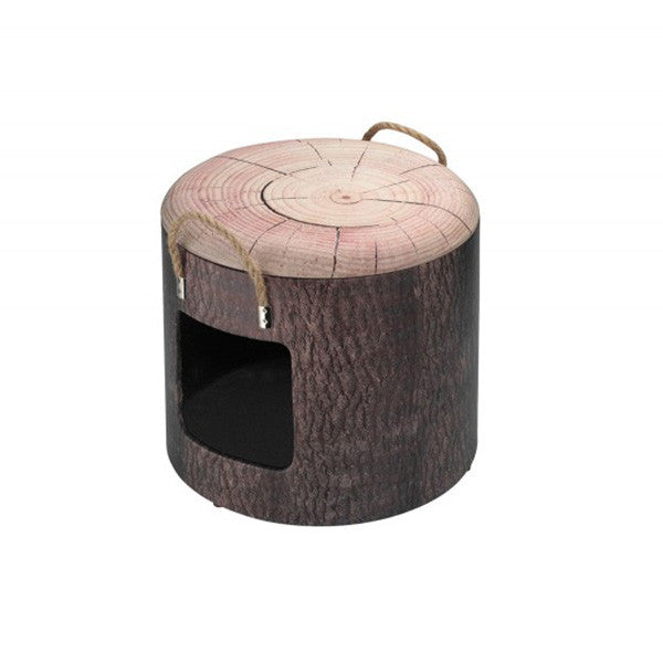 Casuta Caini si Pisici Box Wood Bustean - PetGuru