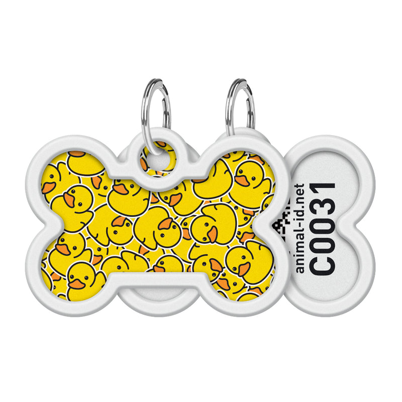 Medalion pentru caini Smart ID QR WAUDOG - Ducks