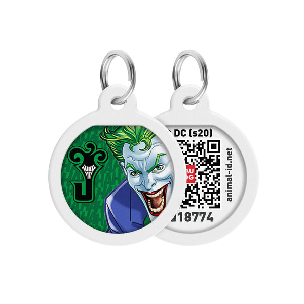 Medalion pentru caini Smart ID QR WAUDOG - Joker Green