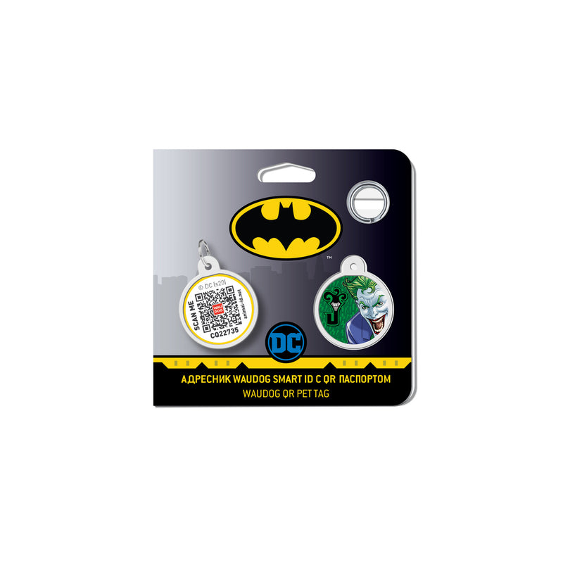 Medalion pentru caini Smart ID QR WAUDOG - Joker Green