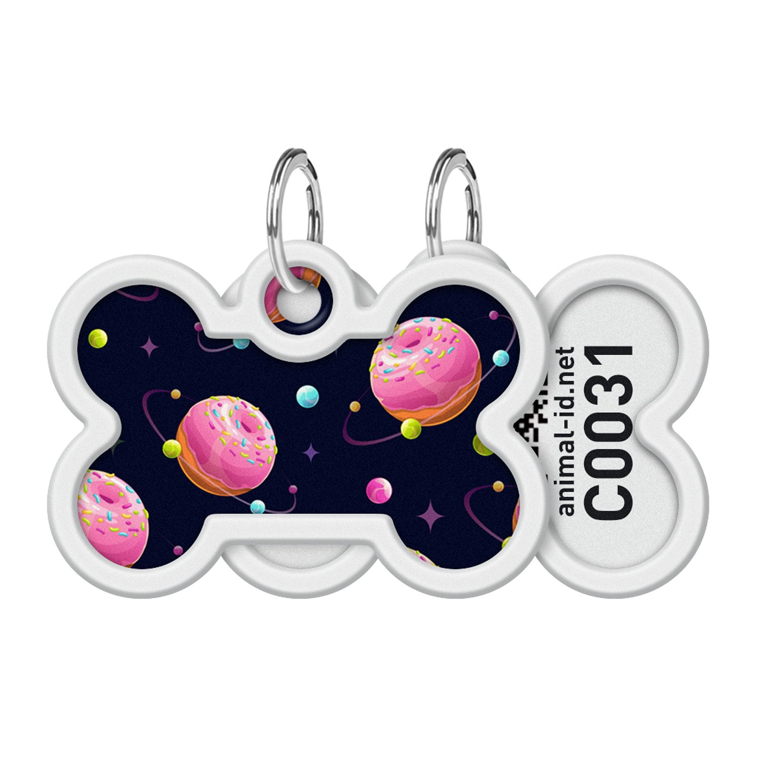 Medalion pentru caini Smart ID QR WAUDOG - Donuts Universe