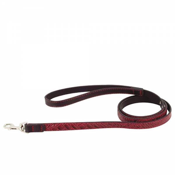 Lesa model piele de crocodil 1.2m x 20mm Visiniu