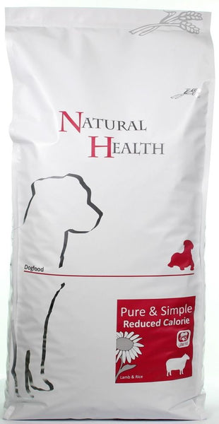 Natural Health Hrana Uscata pentru Caini cu Miel si Orez Calorii Reduse