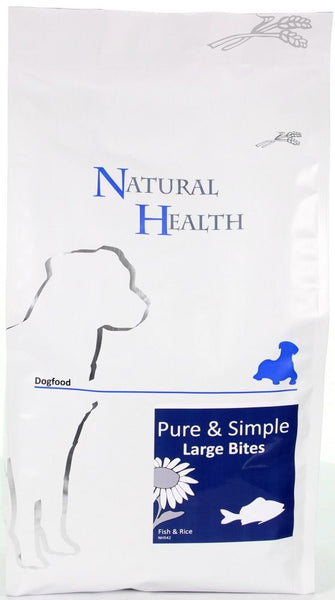 Natural Health Hrana Uscata pentru Caini Adulti cu Peste si Orez