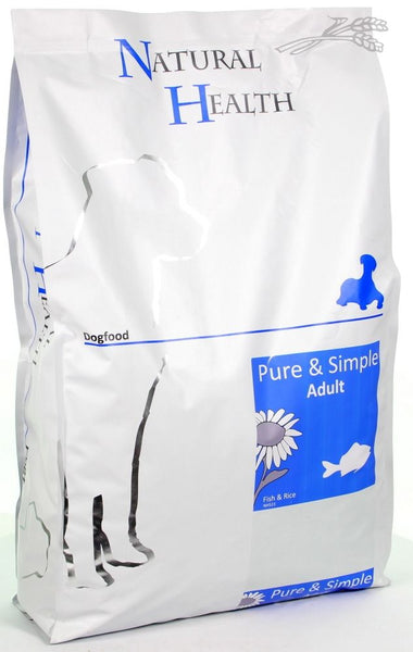 Natural Health Hrana Uscata pentru Caini cu Peste si Orez