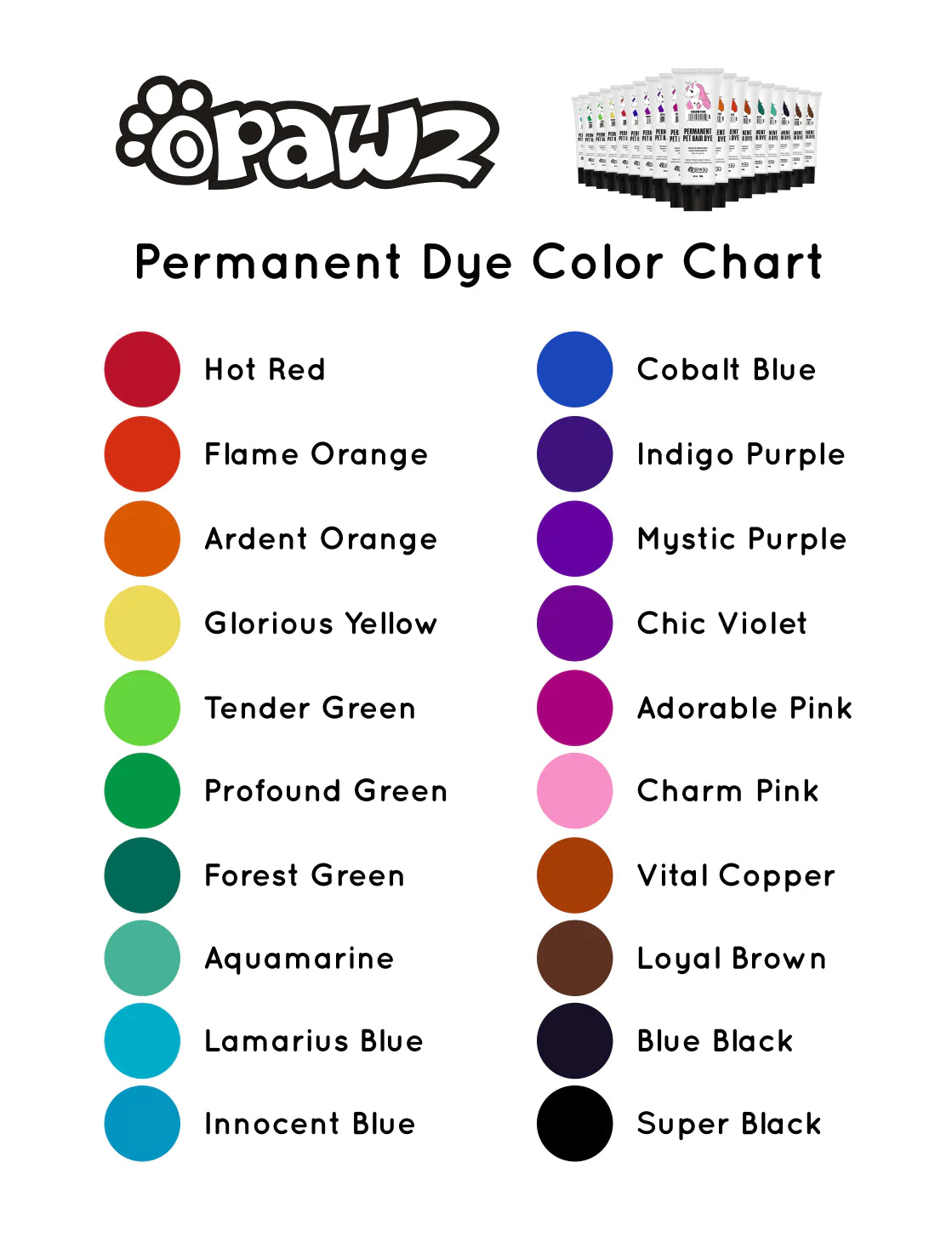 Opawz Albastru Cobalt- vopsea permanenta pentru caini si cai 8oz. / 234g