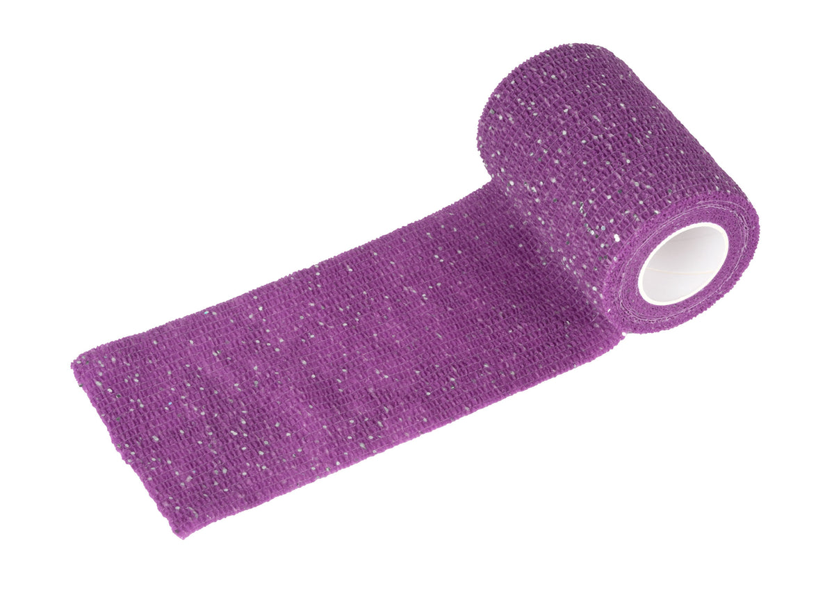 Bandaj elastic cu sclipici 7,5 cm X 4,5m-culori diverse