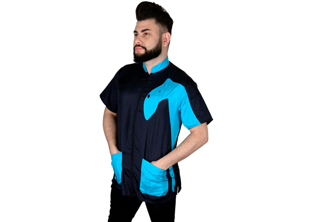 Tikima Halat Vico Cani turcoaz/negru XXXL