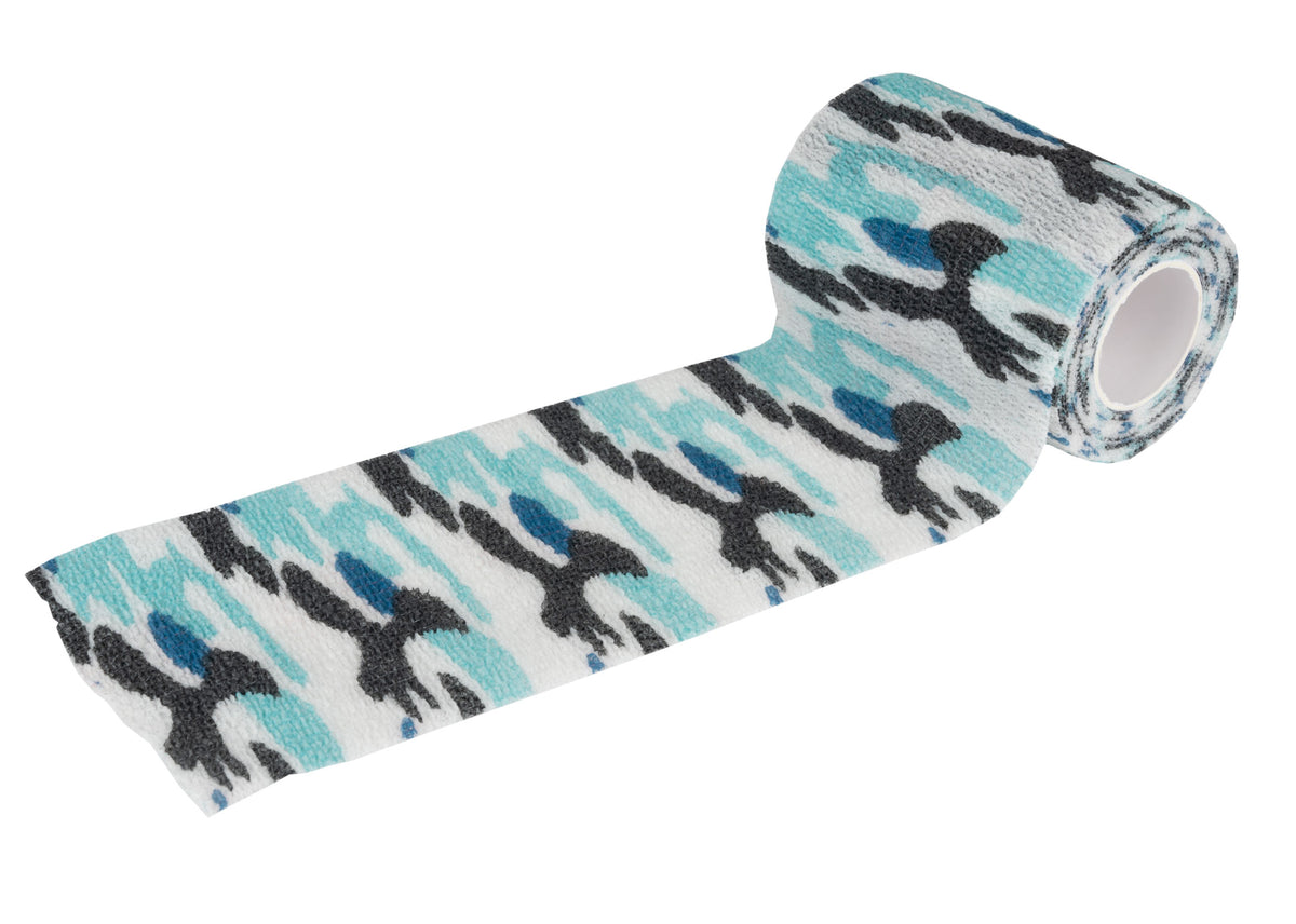 Bandaj model camuflaj 7,5 cm X 4,5m Albastru.