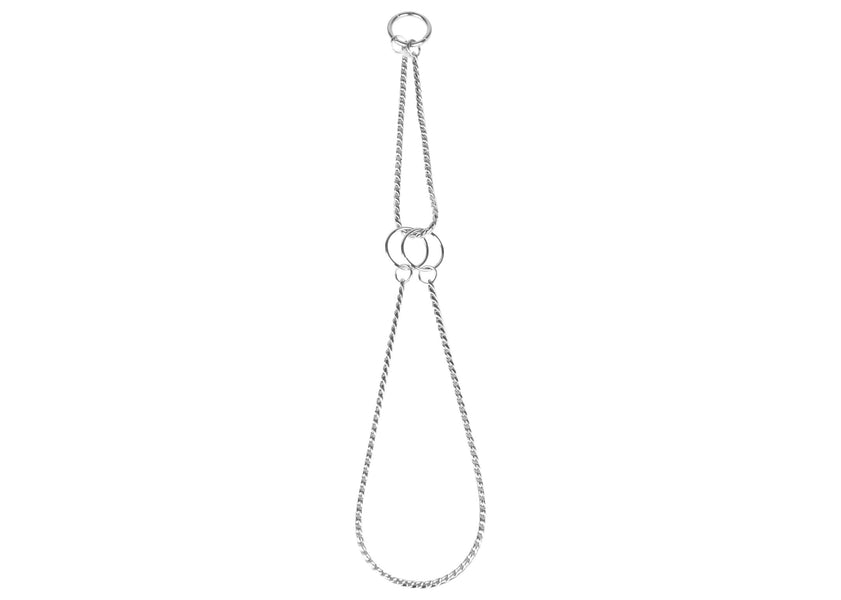 Snake semi-strangulant argintiu