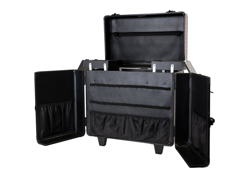 Groom-X Geanta Grooming cu 2 roti si maner telescopic-imprimeu crocodil