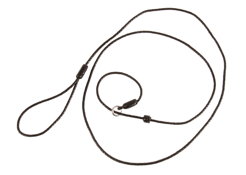 Dapper Dogs Lesa slip din piele de Bivol, Neagra