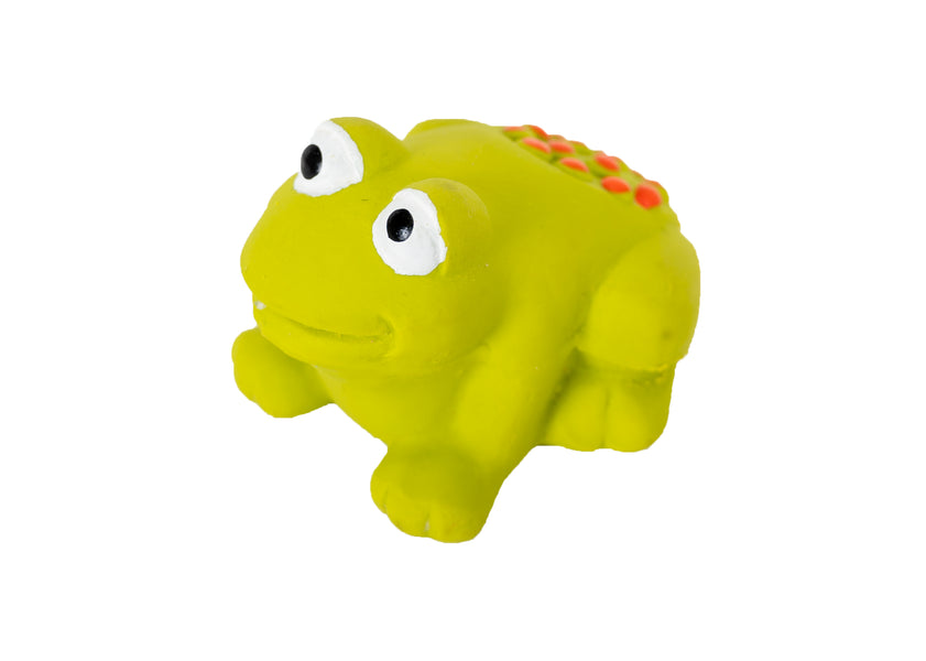 Jucarie pentru caini latex Chuckle City Broasca 6cm