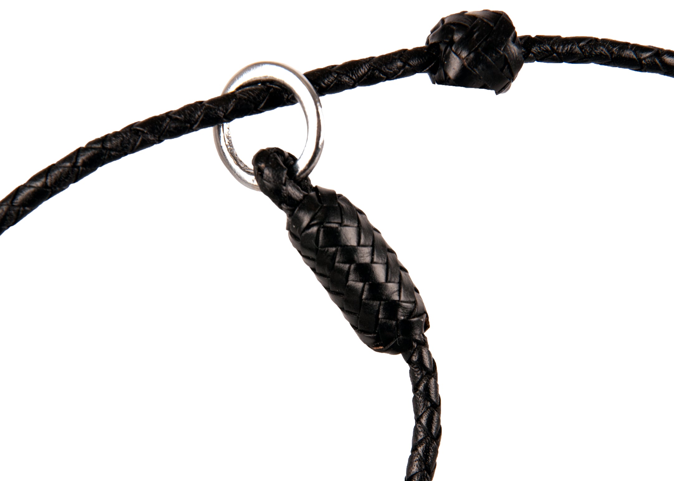 Dapper Dogs Lesa slip din piele de Bivol, Neagra