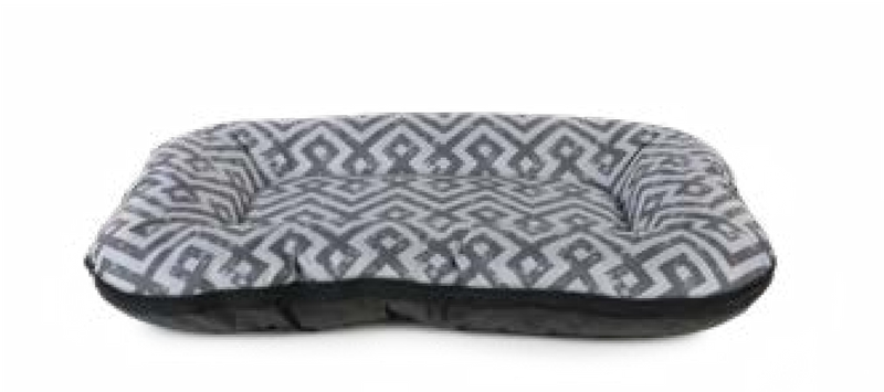 Saltea Ponton PetGuru Modern cu fermoar-imprimeu tropical roz