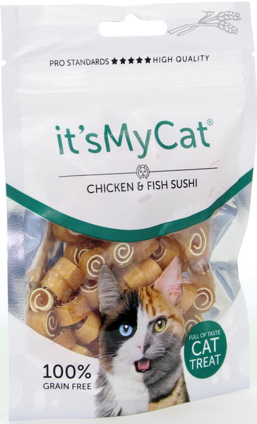It's My Cat recompense pentru pisici Pui si Peste Sushi 50g
