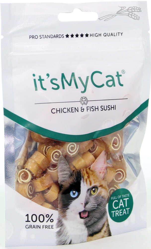 It's My Cat recompense pentru pisici Pui si Peste Sushi 50g