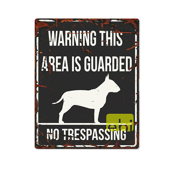 Semn atentionare Bull Terrier patrat - PetGuru Pet Shop by Vetomed
