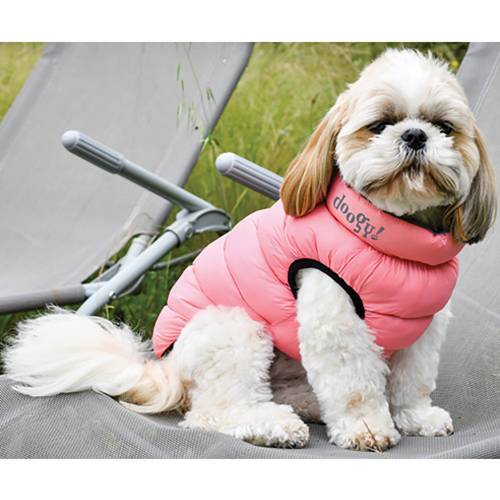 Doogy Haina Reversibila Lighty Roz/Gri pentru caini
