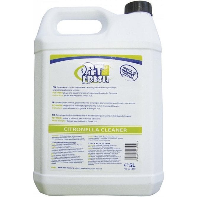 Show Tech Pet Fresh solutie de curatat Citronella 5L