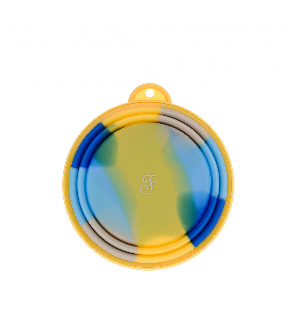 Castron silicon pliabil pentru caini Rainbow Galben
