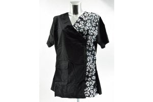 Halat Grooming Miranda negru cu labute albe