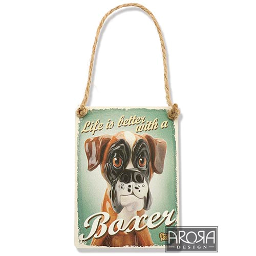 Decoratiune metal Boxer - PetGuru Pet Shop by Vetomed
